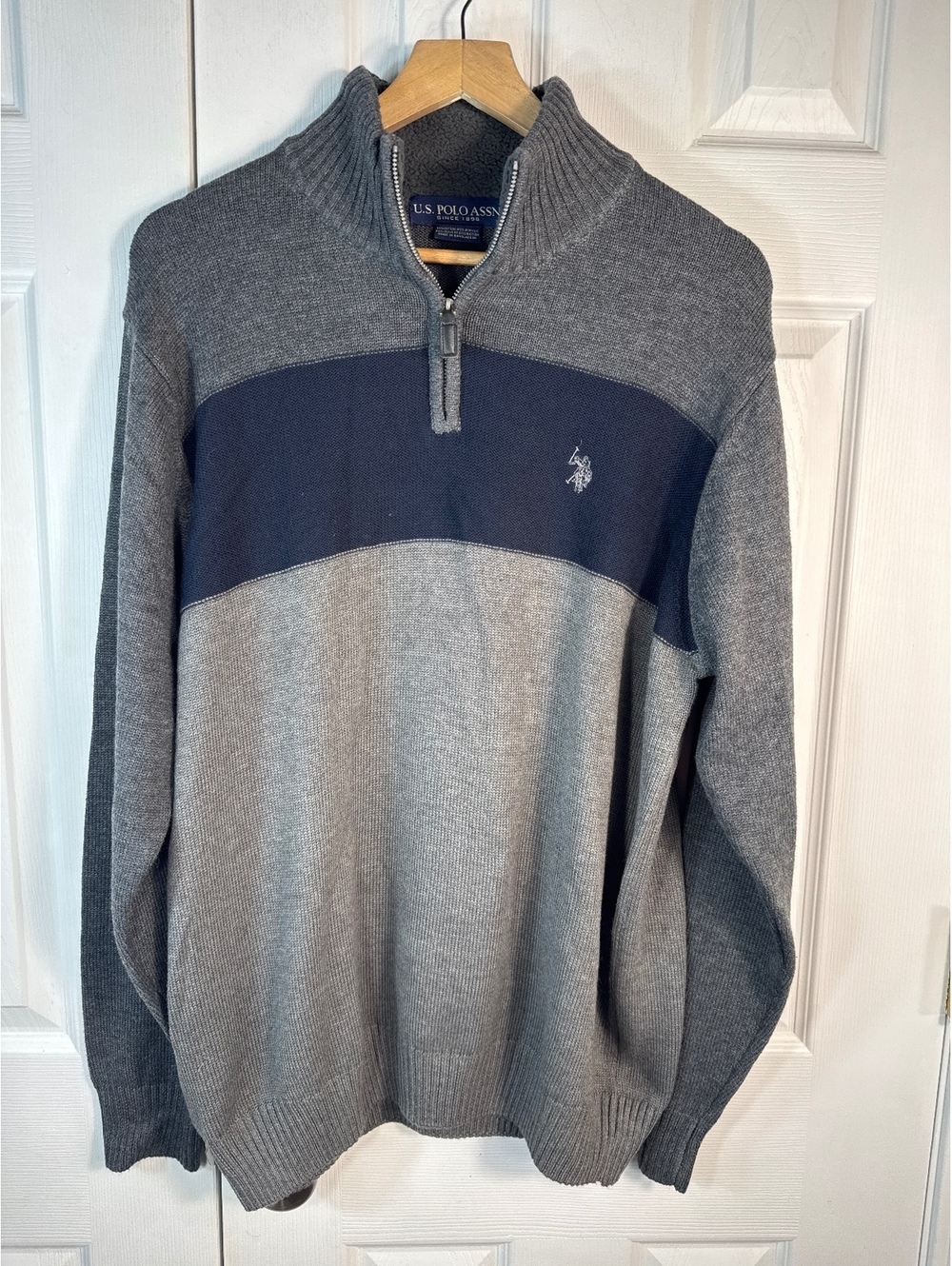 U.S. Polo Assn. Men's Half-Zip Pullover Sweater Size Large